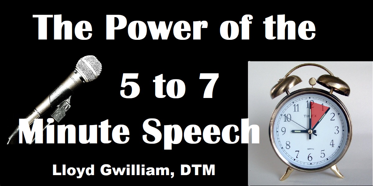 how many words is a 5 7 minute speech